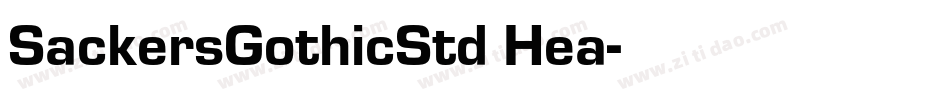 SackersGothicStd Hea字体转换